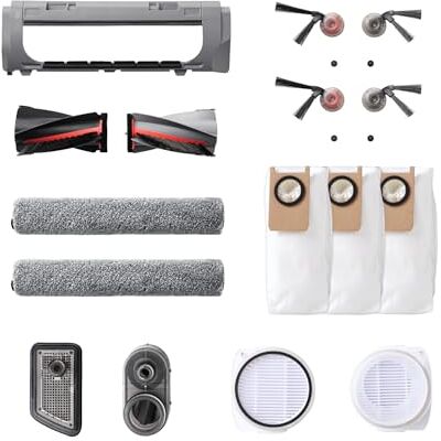 eufy S2 Ersatz-Zubehör-Set 2 Paar Seitenbürsten, 2 Filter-Sets, 1 Rollbürste, 1 Bürstenschutz, 1 Staubbeutel, 1 Wischrolle, 1 Wassertank-Filter eufy S2 Ersatz-Zubehör-Set 2 Paar Seitenbürsten, 2 Filter-Sets, 1 Rollbürste, 1 Bürstenschutz, 1 Staubbeutel, 1 Wischrolle, 1 Wassertank-Filter