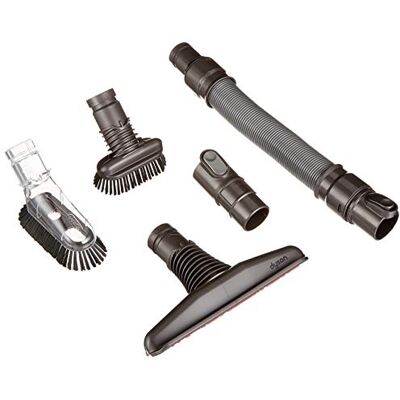 Dyson Akkusauger Zubehör-Set mit Extra-hart & Extra-soft Bürste, breiter Polsterdüse & Verlängerungs-Schlauch für Akku- bzw. Handstaubsauger V6, DC62 & DC43H , Praktisches Staubsauger-Zubehör Dyson Akkusauger Zubehör-Set mit Extra-hart & Extra-soft Bürste, breiter Polsterdüse & Verlängerungs-Schlauch für Akku- bzw. Handstaubsauger V6, DC62 & DC43H , Praktisches Staubsauger-Zubehör