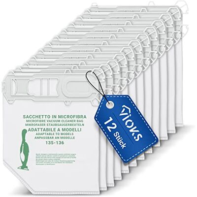 VIOKS 12x Staubsauger Beutel Ersatz für Vоrwerk Staubsaugerbeutel Vacuum Bags, für Kobold 135 VK 136 VK VIOKS 12x Staubsauger Beutel Ersatz für Vоrwerk Staubsaugerbeutel Vacuum Bags, für Kobold 135 VK 136 VK