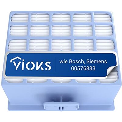 VIOKS HEPA-Filter Luftfilter Lamellenfilter Hygienefilter Ersatz für Bosch Siemens 00576833 576833 Pollenfilter Hepafilter für Staubsauger BBZ156HF VSZ4G VZ153HFB VS06B BBZ153HF VIOKS HEPA-Filter Luftfilter Lamellenfilter Hygienefilter Ersatz für Bosch Siemens 00576833 576833 Pollenfilter Hepafilter für Staubsauger BBZ156HF VSZ4G VZ153HFB VS06B BBZ153HF