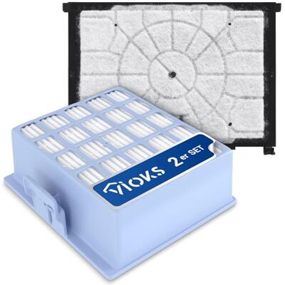 VIOKS HEPA Filter + Motorfilter Set Ersatz für Bosch 00579421 00576833 Ersatzfilter Filter, ersetzt BBZ02MPF VZ156HFB, für Staubsauger MoveOn, GL30, GL40, ProSilence, Z4.0 VIOKS HEPA Filter + Motorfilter Set Ersatz für Bosch 00579421 00576833 Ersatzfilter Filter, ersetzt BBZ02MPF VZ156HFB, für Staubsauger MoveOn, GL30, GL40, ProSilence, Z4.0