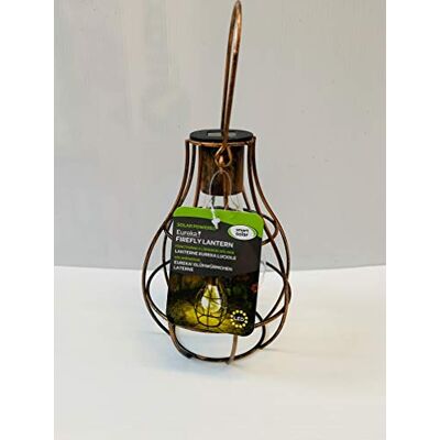 Smart Solar -Laterne „Eureka! Glühwürmchen“ aus Metall/Bronze/Glas, Medium Smart Solar -Laterne „Eureka! Glühwürmchen“ aus Metall/Bronze/Glas, Medium