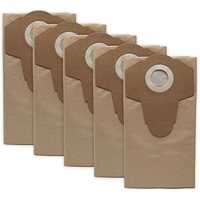 Grizzly Tools Papierfilterbeutel 5er Pack 30L Staubsaugerbeutel Filterbeutel Staubbeutel Staubtüte passend für Einhell TH-VC 1820 S Nass Trockensauger Staub Fangsack Filtertüte Staubfangsack Grizzly Tools Papierfilterbeutel 5er Pack 30L Staubsaugerbeutel Filterbeutel Staubbeutel Staubtüte passend für Einhell TH-VC 1820 S Nass Trockensauger Staub Fangsack Filtertüte Staubfangsack