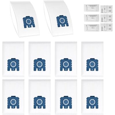Pure 16 Stück Zubehörset für Miele GN 3D Staubsauger S2 S4 S5 S6 S8340 Staubsaugerbeutel, Complete C2/C3, Classic C1, Staubsauger Filtersack (10 Beutel inkl 3 Abluftfilter & 3 Motorschutzfilter) Pure 16 Stück Zubehörset für Miele GN 3D Staubsauger S2 S4 S5 S6 S8340 Staubsaugerbeutel, Complete C2/C3, Classic C1, Staubsauger Filtersack (10 Beutel inkl 3 Abluftfilter & 3 Motorschutzfilter)