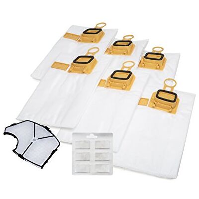 SDE Hepa-Set 6 Staubsaugerbeutel Premium + Motorschutzfilter + Duftchips geeignet für Vorwerk Kobold 140 und 150 SDE Hepa-Set 6 Staubsaugerbeutel Premium + Motorschutzfilter + Duftchips geeignet für Vorwerk Kobold 140 und 150