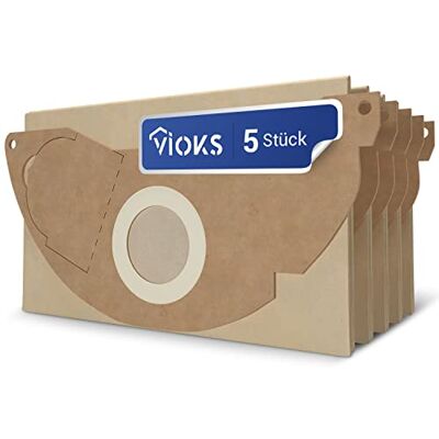 VIOKS 5x Staubsaugerbeutel Ersatz für Kärchеr 6.904-322.0 Filtertüten Beutel, für Kärchеr WD2 Industriestaubsauger VIOKS 5x Staubsaugerbeutel Ersatz für Kärchеr 6.904-322.0 Filtertüten Beutel, für Kärchеr WD2 Industriestaubsauger