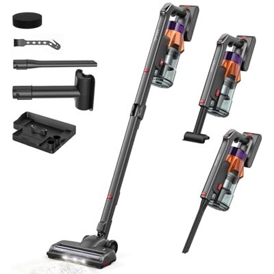Lubluelu Faltbarer Akku Staubsauger, 650W 7-Schicht-Filtersystem, Bis zu 70 Min Laufzeit für Tierhaare, & Hartböden (Lavendel) Lubluelu Faltbarer Akku Staubsauger, 650W 7-Schicht-Filtersystem, Bis zu 70 Min Laufzeit für Tierhaare, & Hartböden (Lavendel)