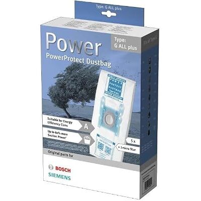 Bosch G-all Staubsaugerbeutel - Packung mit 5 oder 4 Bosch G-all Staubsaugerbeutel - Packung mit 5 oder 4