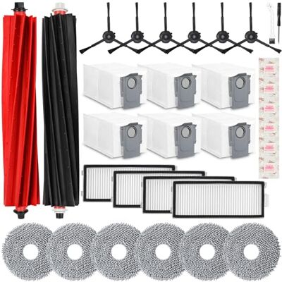 Pure 32 Stück Zubehörset für Roborock Qrevo Master/Qrevo Slim Roboter-Staubsauger Pure 32 Stück Zubehörset für Roborock Qrevo Master/Qrevo Slim Roboter-Staubsauger