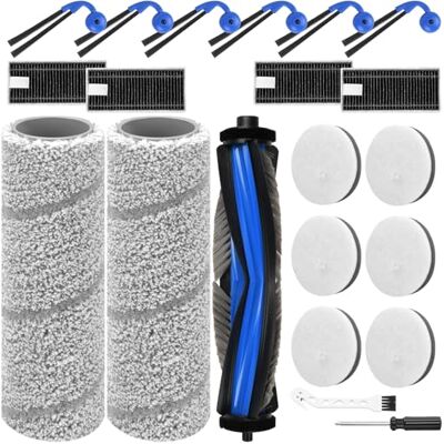 Pure 21 Stück Zubehörset für ECOVACS X11 OMNICYCLONE Saugroboter 1 Hauptbürste, 2 Mopp Reinigungswalze, 6 Wattefilter, 6 Seitenbürsten, 4 Filter, Staubsauger-Zubehörsatz Pure 21 Stück Zubehörset für ECOVACS X11 OMNICYCLONE Saugroboter 1 Hauptbürste, 2 Mopp Reinigungswalze, 6 Wattefilter, 6 Seitenbürsten, 4 Filter, Staubsauger-Zubehörsatz