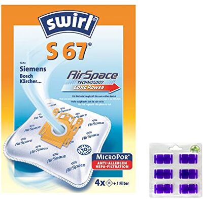 JaTop 4 Original Swirl Staubsaugerbeutel S67 + Düftblöcke gratis JaTop 4 Original Swirl Staubsaugerbeutel S67 + Düftblöcke gratis