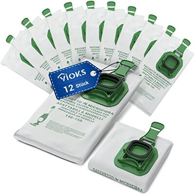 VIOKS 12x Staubsauger Beutel 5 lagig Ersatz für Vоrwerk Staubsaugerbeutel Filtertüten, Vacuum Bags, für Vоrwerk Kobold VK 150 VK140 FP140 150 VIOKS 12x Staubsauger Beutel 5 lagig Ersatz für Vоrwerk Staubsaugerbeutel Filtertüten, Vacuum Bags, für Vоrwerk Kobold VK 150 VK140 FP140 150