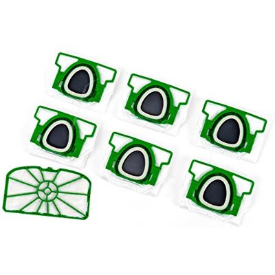 SDE Hepa-Set 6 Staubsaugerbeutel Premium + Motorschutzfilter geeignet für Vorwerk Kobold VK 200 und RB7 SDE Hepa-Set 6 Staubsaugerbeutel Premium + Motorschutzfilter geeignet für Vorwerk Kobold VK 200 und RB7