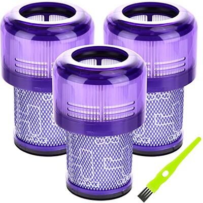 Ecnaka Hepa Filter für Dyson V12 Detect Slim Absolute Extra Waschbar 3 Stück V12 Filter Ersatzfilter Zubehör für Dyson Slim Staubsauger Ersetzen Sie # 971517-01 Ecnaka Hepa Filter für Dyson V12 Detect Slim Absolute Extra Waschbar 3 Stück V12 Filter Ersatzfilter Zubehör für Dyson Slim Staubsauger Ersetzen Sie # 971517-01