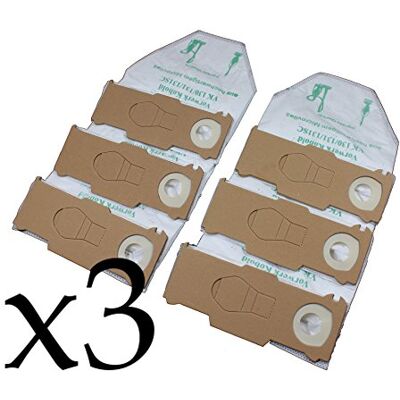 SDE Vorratspackung 3x6 Staubsaugerbeutel Premium Vlies geeignet für Vorwerk Kobold 130, 131 und 131sc SDE Vorratspackung 3x6 Staubsaugerbeutel Premium Vlies geeignet für Vorwerk Kobold 130, 131 und 131sc