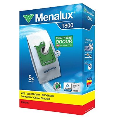 Menalux 1800+1 FILTER,5xSTAUBBEUTEL+1FILTER ELECTROLUX ZE2200 bis 2299,EssensioZEO 5400 bis 5499,Excellio Z5000 bis 5295,JetMaxx GreenZJG 6800 bis 6899 Menalux 1800+1 FILTER,5xSTAUBBEUTEL+1FILTER ELECTROLUX ZE2200 bis 2299,EssensioZEO 5400 bis 5499,Excellio Z5000 bis 5295,JetMaxx GreenZJG 6800 bis 6899