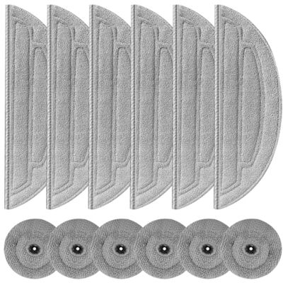 Pure 12 Stück Zubehörset für Roborock S8 MaxV Ultra Saugroboter Kompatibel mit VibraRise 3.0, Mikrofaser Wischtücher Ersatzteile, Wiederverwendbar Mop Pure 12 Stück Zubehörset für Roborock S8 MaxV Ultra Saugroboter Kompatibel mit VibraRise 3.0, Mikrofaser Wischtücher Ersatzteile, Wiederverwendbar Mop