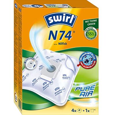 Swirl N 74 EcoPor Staubsaugerbeutel für Nilfisk, 4 Beutel Swirl N 74 EcoPor Staubsaugerbeutel für Nilfisk, 4 Beutel