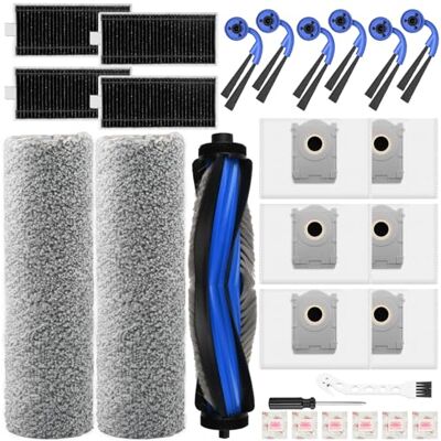 Pure 26 Stück Zubehörset für Ecovacs Deebot X9 pro Omni /X11 PRO Omni T80S Omni,1 Hauptbürste,2 Mopp Reinigungswalze,6 Staubbeutel,6 Seitenbürsten,4 Filter,6 Flach-Duftstein Pure 26 Stück Zubehörset für Ecovacs Deebot X9 pro Omni /X11 PRO Omni T80S Omni,1 Hauptbürste,2 Mopp Reinigungswalze,6 Staubbeutel,6 Seitenbürsten,4 Filter,6 Flach-Duftstein