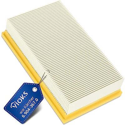 VIOKS Lamellenfilter Staubsauger Ersatz für Kärchеr 6.904-367.0 Pes Filter Flachfaltenfilter, für Kärchеr NT 25/1 Ap , NT 35/1 Ap , NT 45/1 , NT 55/1 , Tact Te M Eco , Bosch GAS 35-55 VIOKS Lamellenfilter Staubsauger Ersatz für Kärchеr 6.904-367.0 Pes Filter Flachfaltenfilter, für Kärchеr NT 25/1 Ap , NT 35/1 Ap , NT 45/1 , NT 55/1 , Tact Te M Eco , Bosch GAS 35-55