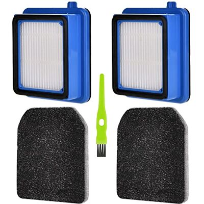 Ecnaka 2 Stück Filter Zubehör für AEG QX6 QX7 QX8-2 ASKW1 Akku-Staubsauger,Ersatzfilter für AEG ASKW1 Filter mit 2 Vormotorfilter,2 Hygienefilter Waschbar,1 Reinigungsbürste Ecnaka 2 Stück Filter Zubehör für AEG QX6 QX7 QX8-2 ASKW1 Akku-Staubsauger,Ersatzfilter für AEG ASKW1 Filter mit 2 Vormotorfilter,2 Hygienefilter Waschbar,1 Reinigungsbürste