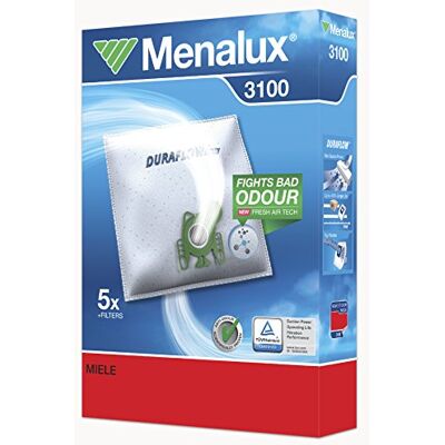 Menalux 5x Staubsaugerbeutel + 1 Microfilter + 1 Motorfilter für Miele Duraflow Menalux 5x Staubsaugerbeutel + 1 Microfilter + 1 Motorfilter für Miele Duraflow