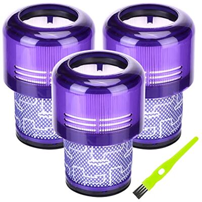 Ecnaka Filters für Dyson V11 Absolute Torque Drive Animal, V15 Detect, SV14, SV22 Staubsauger, 3 Stück Waschbar Ersatz Filter für Dyson V11, Ersetzen Sie # DY-970013-02 Ecnaka Filters für Dyson V11 Absolute Torque Drive Animal, V15 Detect, SV14, SV22 Staubsauger, 3 Stück Waschbar Ersatz Filter für Dyson V11, Ersetzen Sie # DY-970013-02