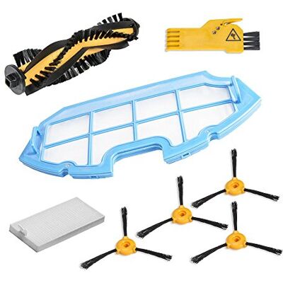 Cecotec Kit de Accesorios de Limpieza para Robots Aspiradores Conga Excellence. 4 Cepillos laterales, 1 Cepillo central, 1 Filtro EPA, 1 Filtro malla, 1 Cepillo de Limpieza Cecotec Kit de Accesorios de Limpieza para Robots Aspiradores Conga Excellence. 4 Cepillos laterales, 1 Cepillo central, 1 Filtro EPA, 1 Filtro malla, 1 Cepillo de Limpieza
