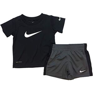Nike Dri-Fit Kinder T-Shirt und Shorts Kurzarm, 2-teilig (Toddler), Jungen, Schwarz (66f237-g1a)/dunkelgrau., 18 Months Nike Dri-Fit Kinder T-Shirt und Shorts Kurzarm, 2-teilig (Toddler), Jungen, Schwarz (66f237-g1a)/dunkelgrau., 18 Months