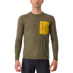 CASTELLI 4522506-304 UNLTD Merino LS Sweatshirt Herren Tarmac/Goldenrod Größe M CASTELLI 4522506-304 UNLTD Merino LS Sweatshirt Herren Tarmac/Goldenrod Größe M