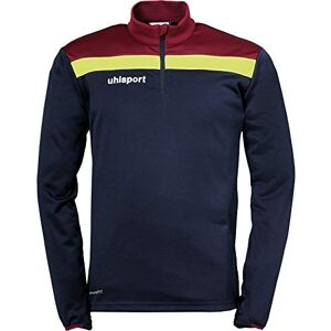 uhlsport Herren Sweatshirt Offense 23 1/4 Zip Top, Marine/Bordeaux/Fluo Gelb, XXL, 100221213 uhlsport Herren Sweatshirt Offense 23 1/4 Zip Top, Marine/Bordeaux/Fluo Gelb, XXL, 100221213