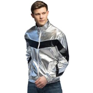 Boland Jacke im Metallic Look, Trainingsjacke für Damen und Herren im Retro Style, Gruppenkostüm für Mottoparty, Karneval Boland Jacke im Metallic Look, Trainingsjacke für Damen und Herren im Retro Style, Gruppenkostüm für Mottoparty, Karneval
