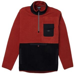 Hurley Herren Burrito Sherpa Track 1/4 Zip Sweatshirt, Brickyard, Large Hurley Herren Burrito Sherpa Track 1/4 Zip Sweatshirt, Brickyard, Large