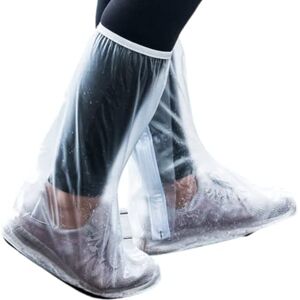 InnovaGoods 2 Stück wasserdichte Schuhüberzüge, Wiederverwendbar, Ergonomisches Design, Antirutsch, Universell für alle Schuhtypen, Transparent, Schwarz, Weiß, PVC, S-M, L/XL InnovaGoods 2 Stück wasserdichte Schuhüberzüge, Wiederverwendbar, Ergonomisches Design, Antirutsch, Universell für alle Schuhtypen, Transparent, Schwarz, Weiß, PVC, S-M, L/XL