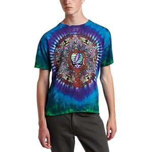 Liquid Blue Grateful Dead Celtic Mandala Tie Dye T-Shirt für Herren, Mehrfarbig/Meereswellen (Ocean Tides), Mittel Liquid Blue Grateful Dead Celtic Mandala Tie Dye T-Shirt für Herren, Mehrfarbig/Meereswellen (Ocean Tides), Mittel