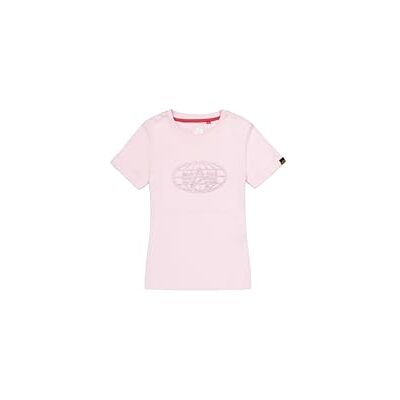 Alpha Damen Rhinestone World Logo T-Shirt, Pale Lilac, S Alpha Damen Rhinestone World Logo T-Shirt, Pale Lilac, S