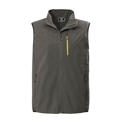 Killtec Herren Funktionsweste/Weste wasserabweisend mit Stehkragen KOS 38 MN VST, grünanthrazit, XL, 43997-000 Killtec Herren Funktionsweste/Weste wasserabweisend mit Stehkragen KOS 38 MN VST, grünanthrazit, XL, 43997-000