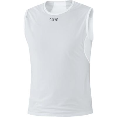 GORE WEAR Herren Windstopper Base Layer Shirt Ärmellos, Light Grey/White, L EU GORE WEAR Herren Windstopper Base Layer Shirt Ärmellos, Light Grey/White, L EU
