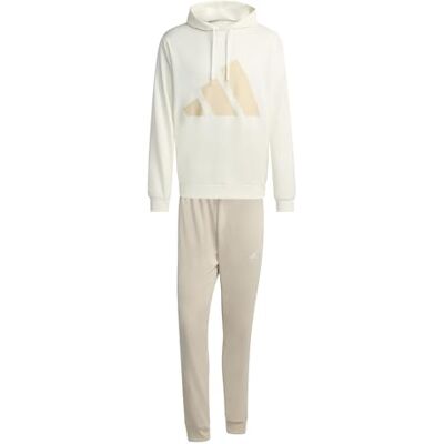 Adidas Men's BIG LOGO FRENCH TERRY HOODED TRACKSUITS, off white, XXL Adidas Men's BIG LOGO FRENCH TERRY HOODED TRACKSUITS, off white, XXL