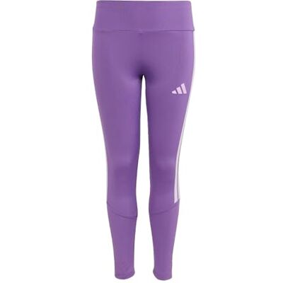 Adidas Girl's TRAIN ESSENTIALS 3-STRIPES LEGGINGS, active purple/ice lavender, 13-14 Years Adidas Girl's TRAIN ESSENTIALS 3-STRIPES LEGGINGS, active purple/ice lavender, 13-14 Years
