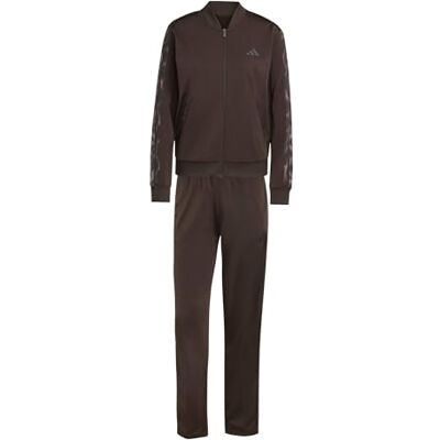 Adidas Damen Essentials 3-Stripes Track Suit, Aurora Coffee/MULTICOLOR, L Adidas Damen Essentials 3-Stripes Track Suit, Aurora Coffee/MULTICOLOR, L