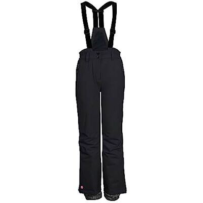 Killtec Mädchen Skihose/Funktionshose mit Latz, Kantenschutz und Schneefang KSW 152 GRLS SKI PNTS, schwarz, 140, 41188-000 Killtec Mädchen Skihose/Funktionshose mit Latz, Kantenschutz und Schneefang KSW 152 GRLS SKI PNTS, schwarz, 140, 41188-000