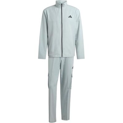 Adidas Men's SPORTSWEAR WOVEN CARGO TRACKSUIT, Wonder Sage, S Adidas Men's SPORTSWEAR WOVEN CARGO TRACKSUIT, Wonder Sage, S