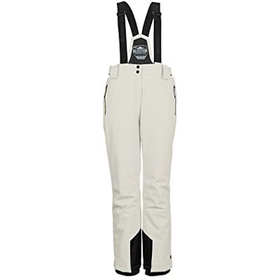 Killtec Damen ksw 249 wmn pnts Funktionshose Skihose mit abnehmbaren Tr gern Kantenschutz und Schneefang, Weiß, 42 EU Killtec Damen ksw 249 wmn pnts Funktionshose Skihose mit abnehmbaren Tr gern Kantenschutz und Schneefang, Weiß, 42 EU