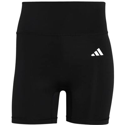 Adidas Damen Optime Essentials Workout Short Leggings Tights, black, S Adidas Damen Optime Essentials Workout Short Leggings Tights, black, S