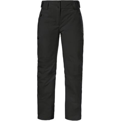 Schöffel Damen Pants Style Pine WMS, wasserdichte Skihose mit abnehmbaren Hosenträgern, Thermohose mit 2-Wege-Stretch und verstärktem Bein, Black, 22 Schöffel Damen Pants Style Pine WMS, wasserdichte Skihose mit abnehmbaren Hosenträgern, Thermohose mit 2-Wege-Stretch und verstärktem Bein, Black, 22