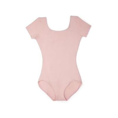 Capezio Klassischer Damen-Tanzanzug, kurzärmelig Pink X-Large Capezio Klassischer Damen-Tanzanzug, kurzärmelig Pink X-Large