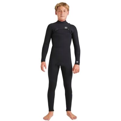 Billabong GBS Neoprenanzug mit Brust-Reißverschluss, 5/4S, Folie, CZ, GBS, Full Jungen, Schwarz, Größe 12 Billabong GBS Neoprenanzug mit Brust-Reißverschluss, 5/4S, Folie, CZ, GBS, Full Jungen, Schwarz, Größe 12