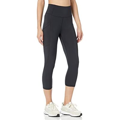 Amazon Damen Active Sculpt Workout Athleisure Capri-Leggings mit hohem Bund und Taschen (erhältlich in Übergrößen ), Schwarz, 6XL Große Größen Amazon Damen Active Sculpt Workout Athleisure Capri-Leggings mit hohem Bund und Taschen (erhältlich in Übergrößen ), Schwarz, 6XL Große Größen