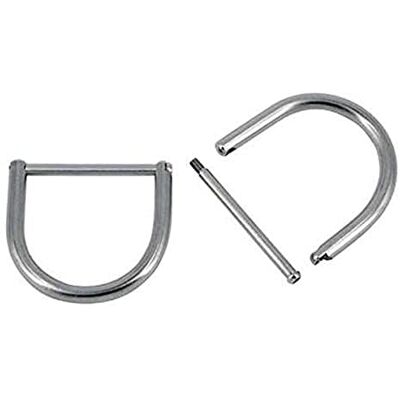 BESTDIVERS Best divers D-Ring 50 mm, zerlegbar, Unisex, Erwachsene, Grau, BESTDIVERS Best divers D-Ring 50 mm, zerlegbar, Unisex, Erwachsene, Grau,